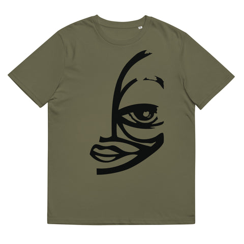 Half Black KM Face T-Shirt